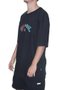 Camiseta Masculina Billabong Okapi II BIG Manga Curta Estampada  - Preto