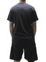 Camiseta Masculina Billabong Stacked Arch Manga Curta Estampada - Preto