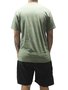 Camiseta Masculina Billabong Stacked Arch Manga Curta Estampada - Verde