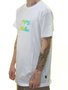 Camiseta Masculina Billabong Team Wave I Manga Curta Estampada - Branco