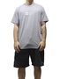 Camiseta Masculina Billabong United Manga Curta Estampada - Cinza/Mescla