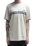 Camiseta Masculina Billabong Wave Strip Manga Curta Estampada - Areia