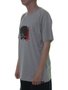 Camiseta Masculina Blinca Jurema Manga Curta Estampada - Cinza Mesclado