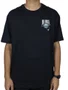 Camiseta Masculina Blunt Básica Arcadia Manga Curta Estampada - Preto
