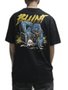 Camiseta Masculina Blunt Gillman Manga Curta Estampada - Preto