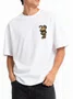 Camiseta Masculina Blunt Over Conquista Manga Curta Estampada - Branco