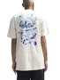 Camiseta Masculina Blunt Zrek Manga Curta Estampada - Creme