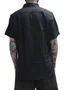 Camiseta Masculina Botão HB Deluxe Manga Curta - Preto