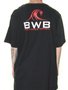 Camiseta Masculina BWB Logo Mini Chest Manga Curta Estampada - Preto