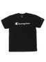 Camiseta Masculina Champion Logo Script Ink Manga Curta Estampada - Preto