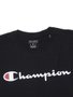 Camiseta Masculina Champion Logo Script Ink Manga Curta Estampada - Preto