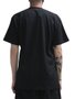 Camiseta Masculina Champion Logo Script Ink Manga Curta Estampada - Preto