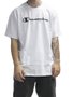 Camiseta Masculina Champion Script Manga Curta Estampada - Branco