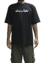 Camiseta Masculina Chocolate Chuck Over Manga Curta Estampada - Preto