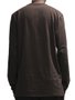 Camiseta Masculina Chocolate Manga Longa Estampada