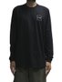 Camiseta Masculina Chocolate Og Square Manga Longa Estampada - Preto