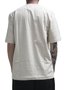 Camiseta Masculina Chocolate Square Manga Curta Estampada - Areia
