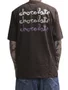 Camiseta Masculina Chocolate Triple Stack Manga Curta Estampada - Marrom