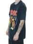 Camiseta Masculina DC ACDC Manga Curta Estamapada - Preto