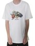 Camiseta Masculina DGK Burner Manga Curta Estampada - Branco