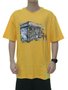 Camiseta Masculina DGK Daily News Tee Manga Curta Estampada - Amarelo