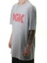 Camiseta Masculina DGK Levels Tee Manga Curta Estampada - Cinza Mesclado
