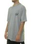 Camiseta Masculina DGK Mini Script Big Manga Curta Estampada - Cinza/Mescla