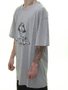 Camiseta Masculina DGK Pound For Pound Manga Curta Estampada - Cinza Mesclado