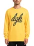 Camiseta Masculina DGK Script Manga Longa - Amarelo