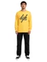 Camiseta Masculina DGK Script Manga Longa - Amarelo