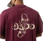 Camiseta Masculina Dhoo Street Manga Curta Estampada - Bordo