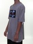Camiseta Masculina Diamond Cut Manga Curta - Cinza Mesclado