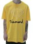 Camiseta Masculina Diamond OG Sign Tee Manga Curta Estampada - Amarelo