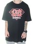 Camiseta Masculina Diamond Ozzy Osbourne Manga Curta Estampada - Preto