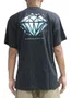 Camiseta Masculina Diamond Splintered Shine Manga Curta Estampada - Preto