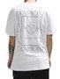 Camiseta Masculina Diamond Square Manga Curta Estampada - Branco
