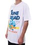Camiseta Masculina Diamond Three On Three Manga Curta Estampada - Branco
