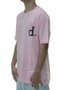Camiseta Masculina Diamond UN Polo Manga Curta Estampada - Rosa Bebe