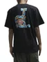 Camiseta Masculina Diamond X Dwayne Back Manga Curta Estampada - Preto