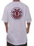 Camiseta Masculina Element Seal BP Manga Curta Estampada - Branco