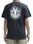 Camiseta Masculina Element Seal Bp Manga Curta Estampada - Preto