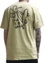 Camiseta Masculina Element SK8 Draw Manga Curta Estampada - Caqui