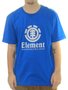 Camiseta Masculina Element Vertical Color Manga Curta Estampada - Azul