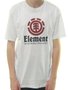 Camiseta Masculina Element Vertical Manga Curta Estampada - Branco