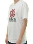 Camiseta Masculina Element Vertical Manga Curta Estampada - Branco