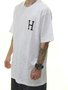 Camiseta Masculina Essentials Classic H Manga Curta Estampada - Branco