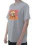Camiseta Masculina Freesurf California Manga Curta Estampada - Cinza/Mescla