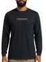 Camiseta Masculina Freesurf Cool Manga Longa Estampada - Preto
