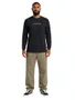 Camiseta Masculina Freesurf Cool Manga Longa Estampada - Preto
