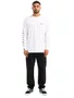 Camiseta Masculina Freesurf Deep Manga Longa Estampada - Preto